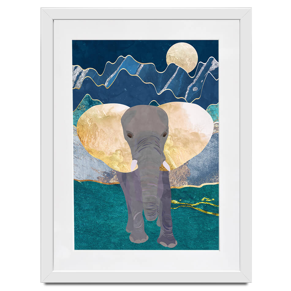 Majestic Elephant Framed Art Print Majestic Elephant Framed Art Print wall art product Sarah Manovski