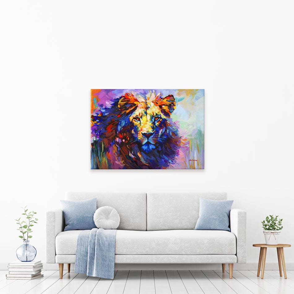 Majestic Lion 2 Canvas Print wall art product Leon Devenice