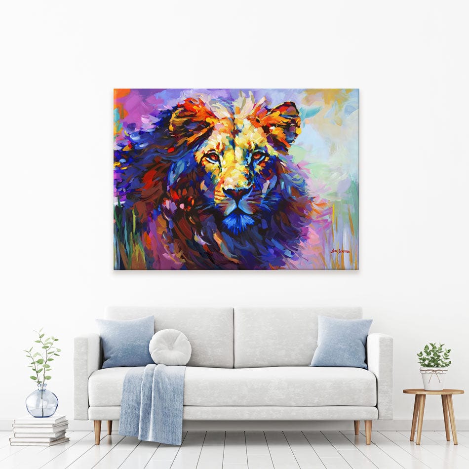 Majestic Lion 2 Canvas Print wall art product Leon Devenice