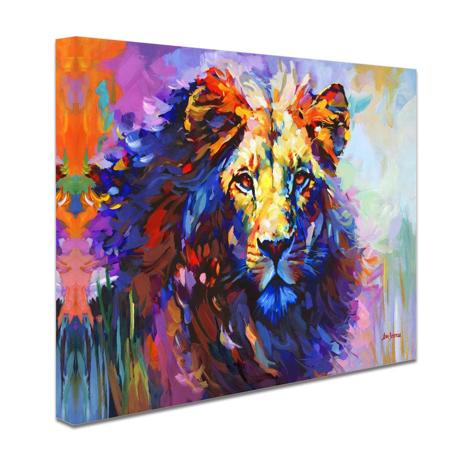 Majestic Lion 2 Canvas Print wall art product Leon Devenice