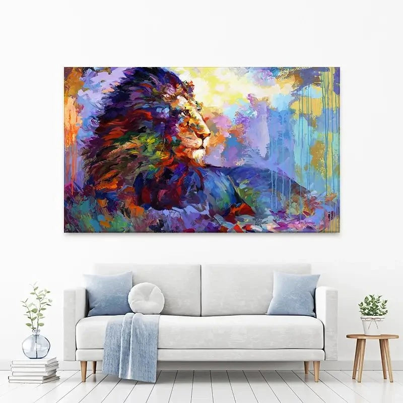 Majestic Lion Canvas Print Majestic Lion Canvas Print wall art product Leon Devenice