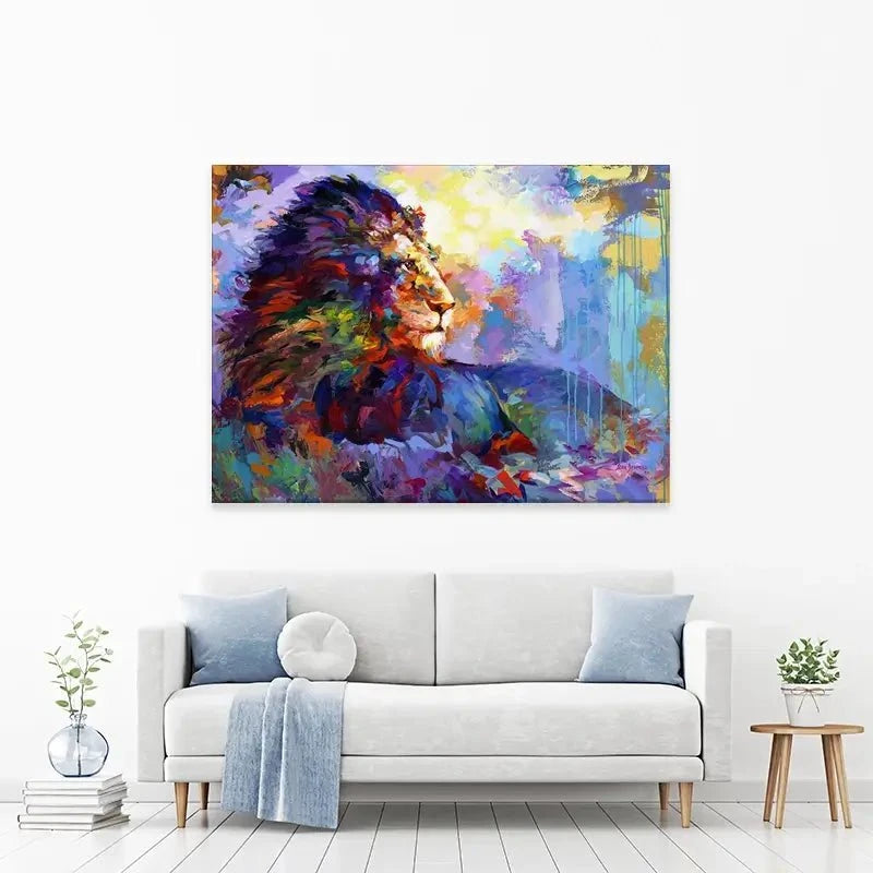 Majestic Lion Canvas Print Majestic Lion Canvas Print wall art product Leon Devenice