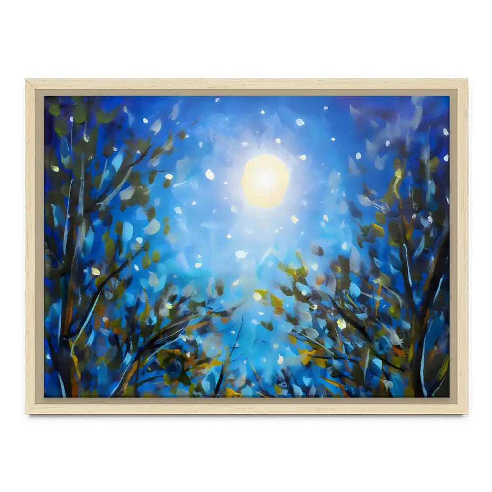 Majestic Wildflowers At Night Canvas Print Majestic Wildflowers At Night Canvas Print wall art product Valery Rykabow - Independent