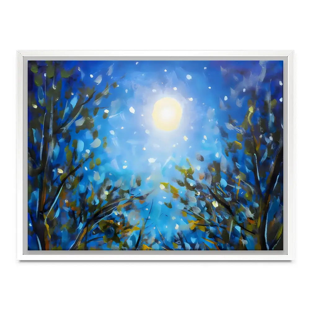 Majestic Wildflowers At Night Canvas Print Majestic Wildflowers At Night Canvas Print wall art product Valery Rykabow - Independent