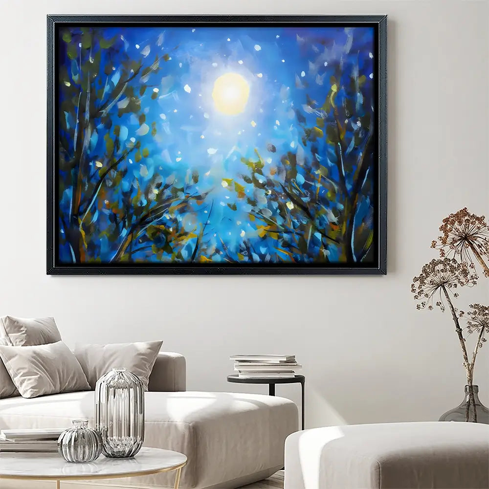Majestic Wildflowers At Night Canvas Print Majestic Wildflowers At Night Canvas Print wall art product Valery Rykabow - Independent