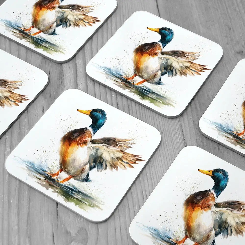 Mallard Flight Coaster Set Mallard Flight Coaster Set wall art product LSR Design Studio - Independent