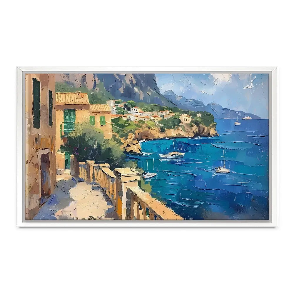 Mallorca Balcony View Canvas Print Mallorca Balcony View Canvas Print wall art product Elena Avanesova