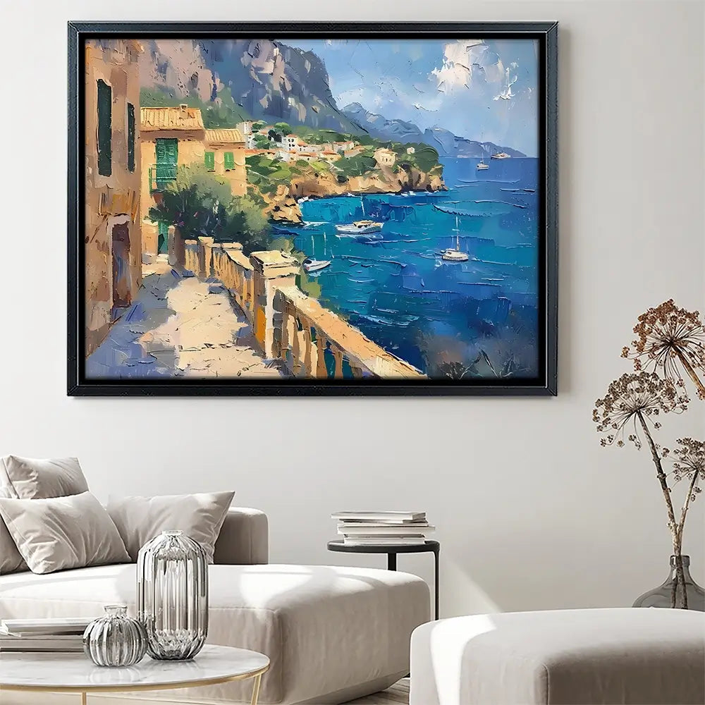 Mallorca Balcony View Canvas Print Mallorca Balcony View Canvas Print wall art product Elena Avanesova