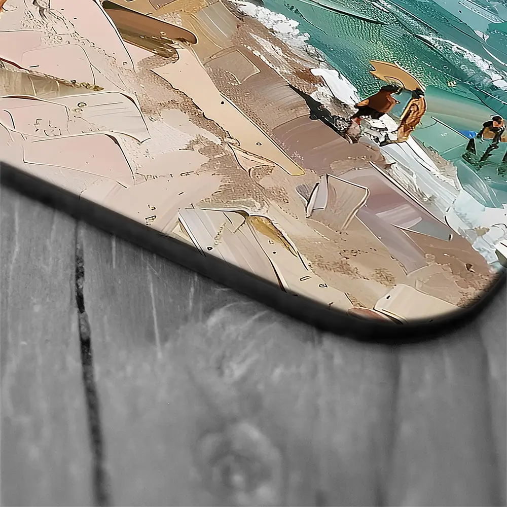 Mallorca Beach Day Coaster Set Mallorca Beach Day Coaster Set wall art product Elena Avanesova