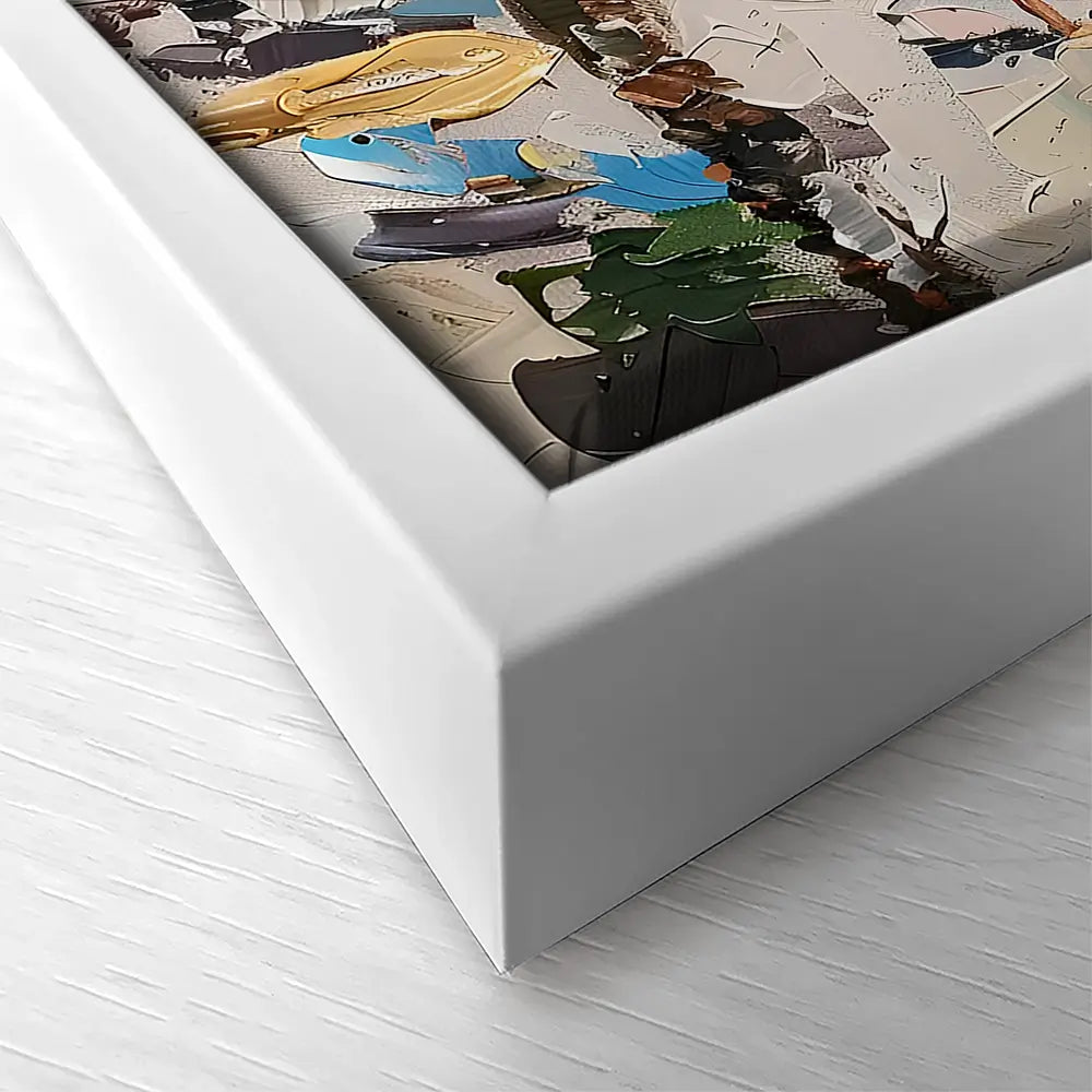 Mallorca Beach Day Square Canvas Print Mallorca Beach Day Square Canvas Print wall art product Elena Avanesova