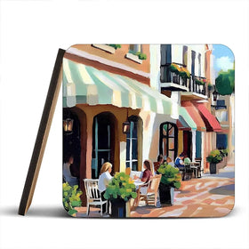 Mallorca Cafe Coaster Set Mallorca Cafe Coaster Set wall art product Elena Avanesova