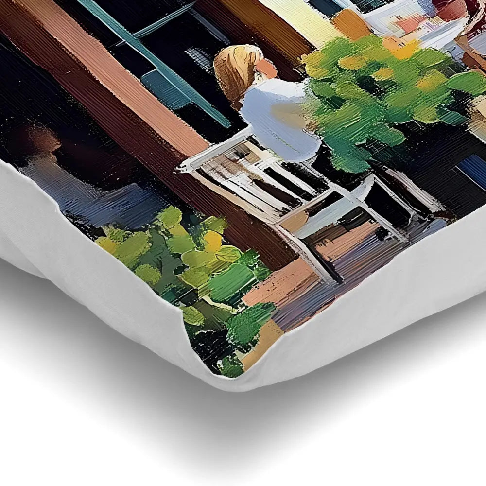 Mallorca Cafe Cushion Mallorca Cafe Cushion wall art product Elena Avanesova