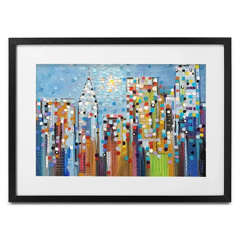 Manhattan Skyline Framed Art Print Manhattan Skyline Framed Art Print wall art product Ekaterina Ermilkina