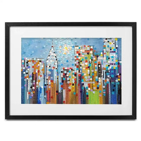 Manhattan Skyline Framed Art Print Manhattan Skyline Framed Art Print wall art product Ekaterina Ermilkina