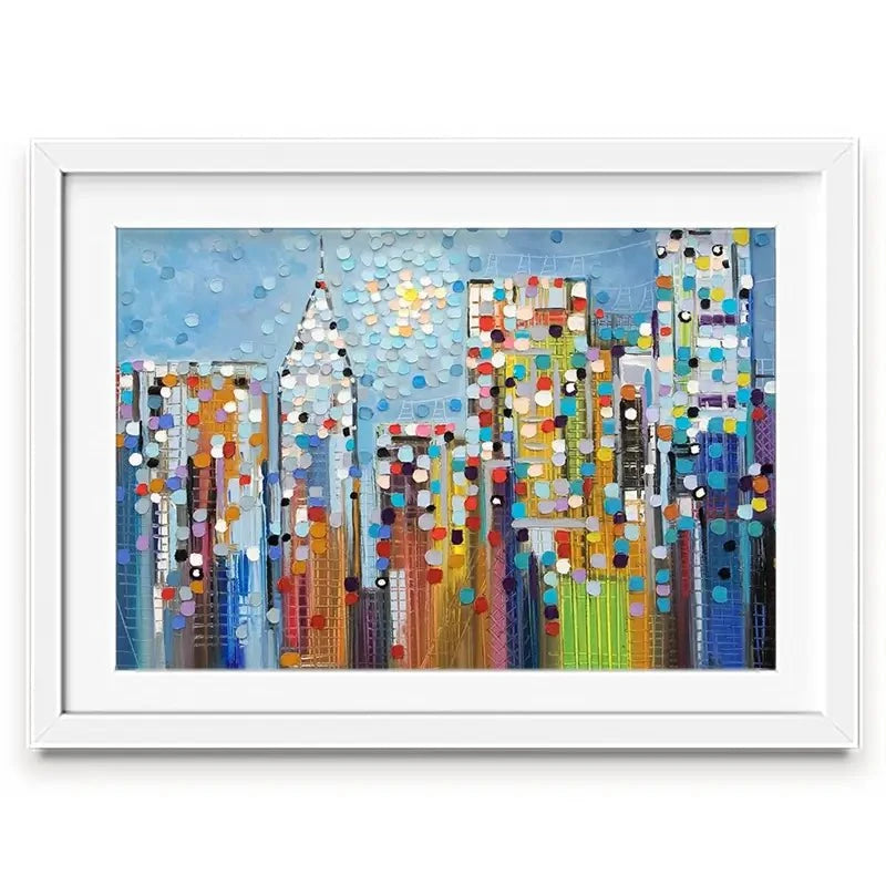 Manhattan Skyline Framed Art Print Manhattan Skyline Framed Art Print wall art product Ekaterina Ermilkina