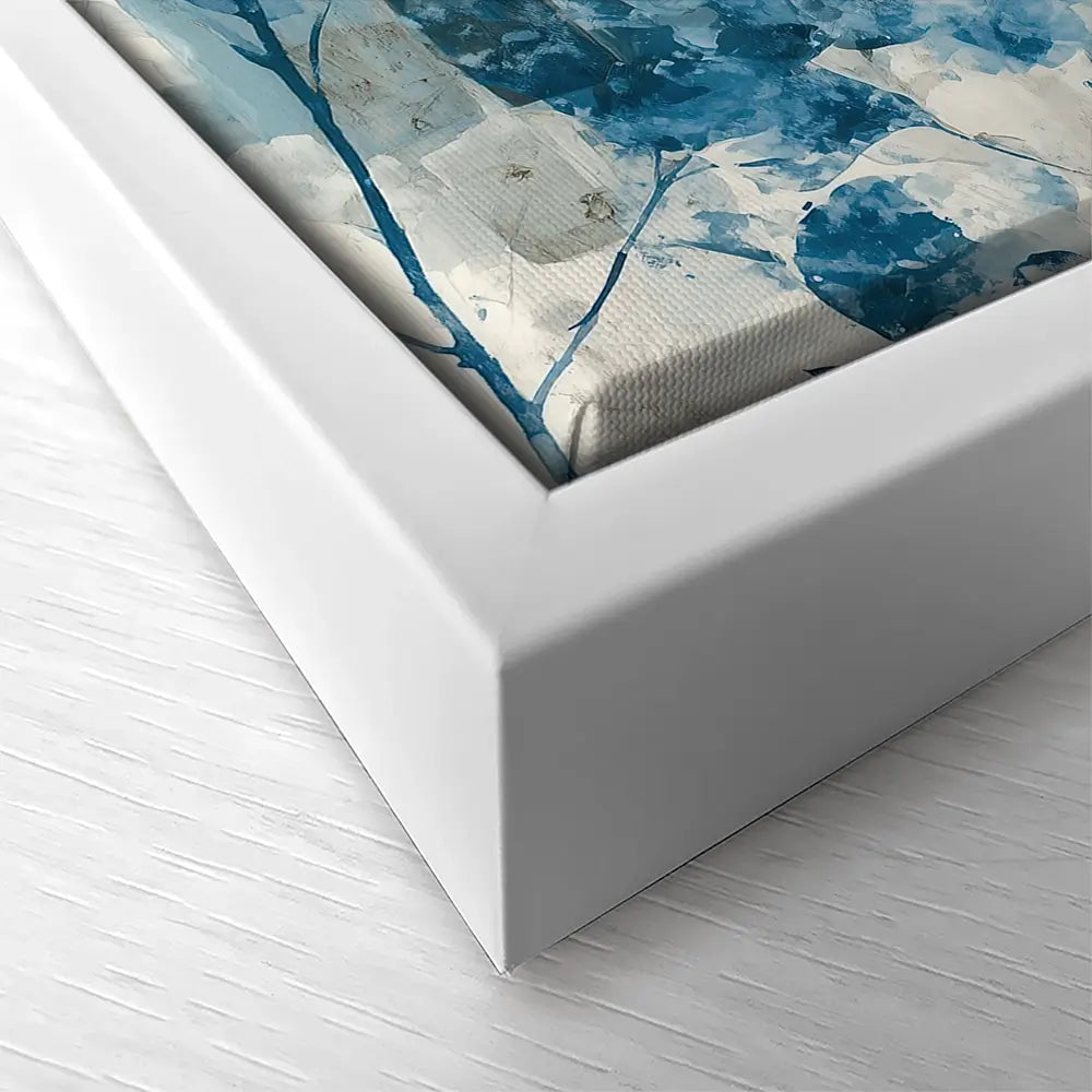 Manhattan Skyline With Blossoms Square Canvas Print Manhattan Skyline With Blossoms Square Canvas Print wall art product Chromatic Storm Studio