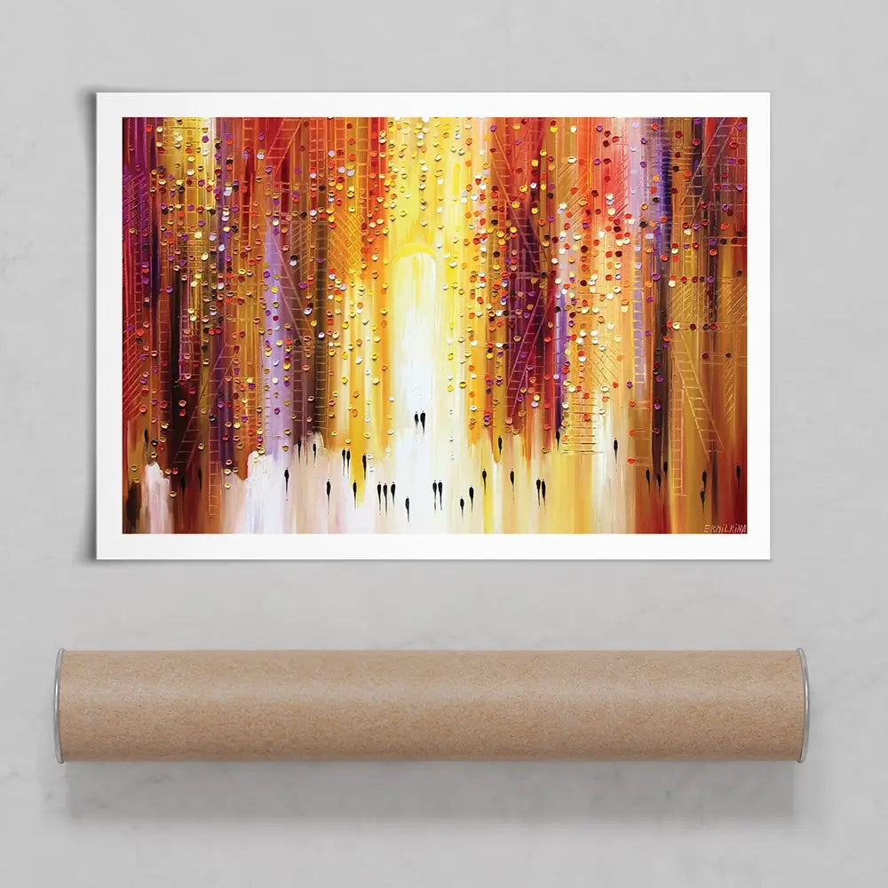 Manhattanhenge Art Print Manhattanhenge Art Print wall art product Ekaterina Ermilkina