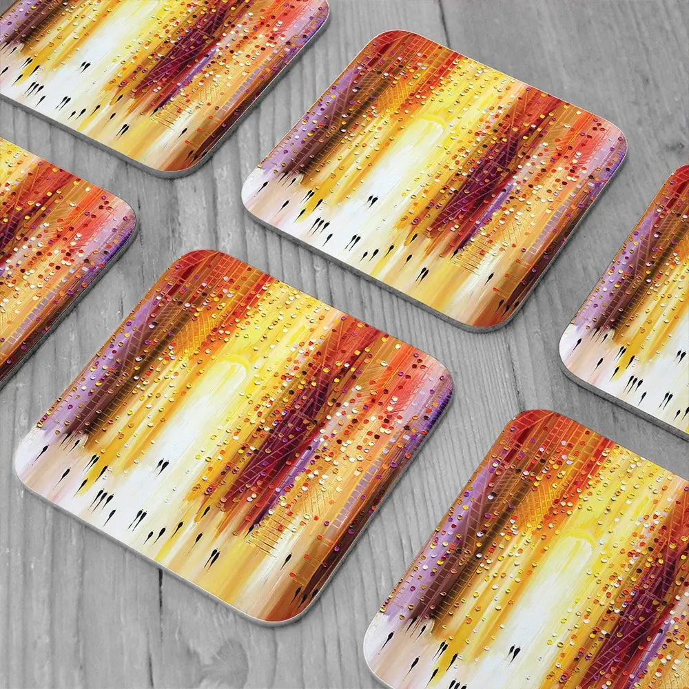 Manhattanhenge Coaster Set Manhattanhenge Coaster Set wall art product Art Print Shop