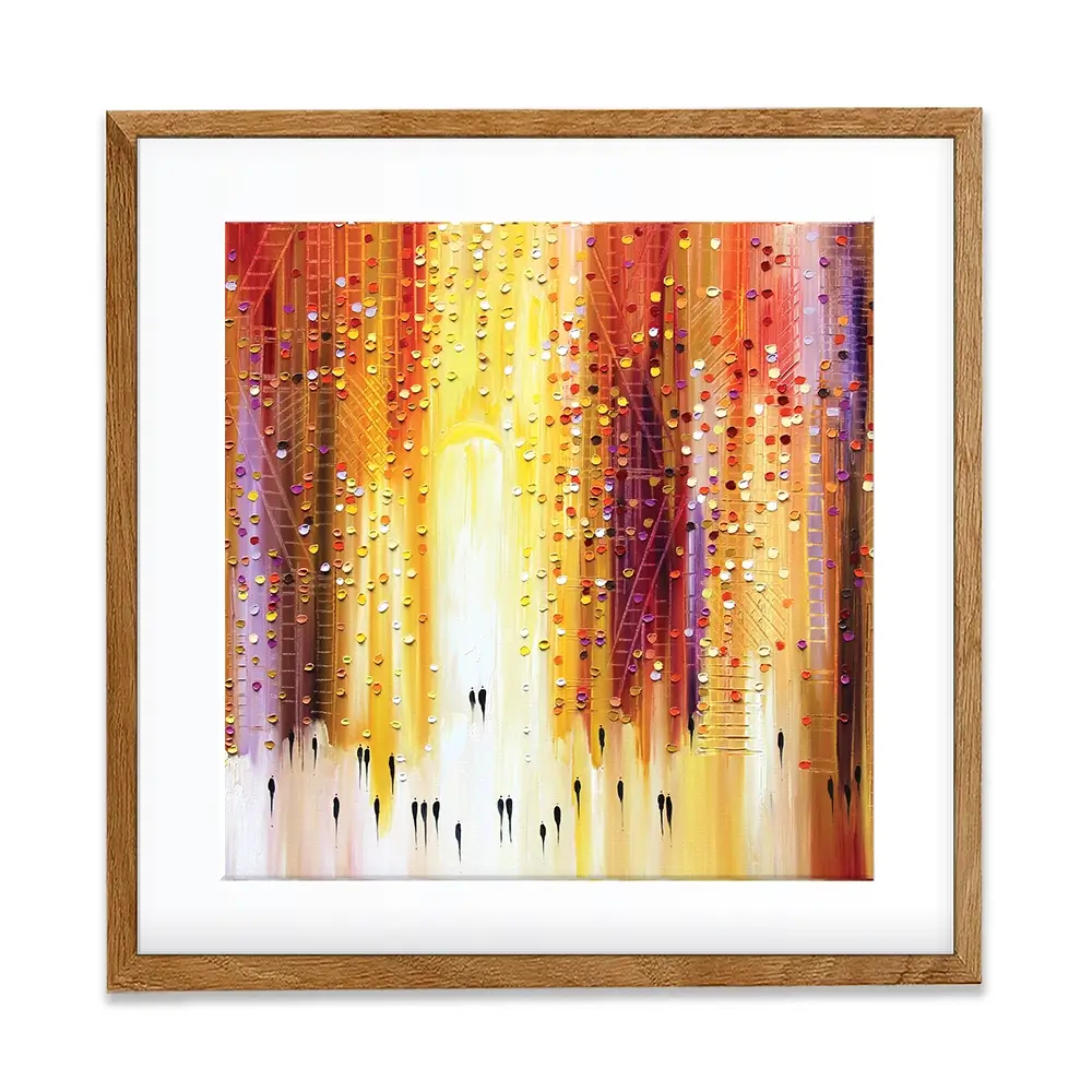 Manhattanhenge Square Framed Art Print Manhattanhenge Square Framed Art Print wall art product Art Print Shop