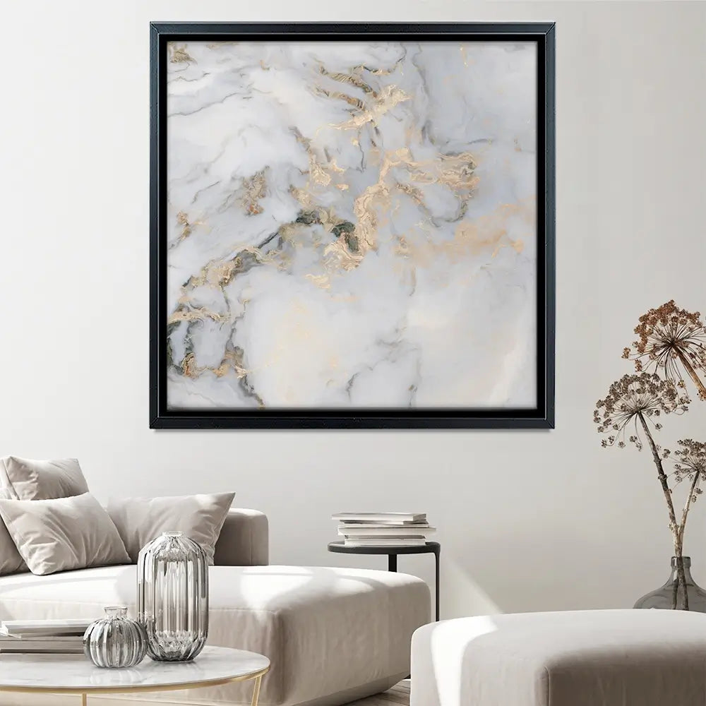 Marble Effect Square Canvas Print Marble Effect Square Canvas Print wall art product Art Print Shop