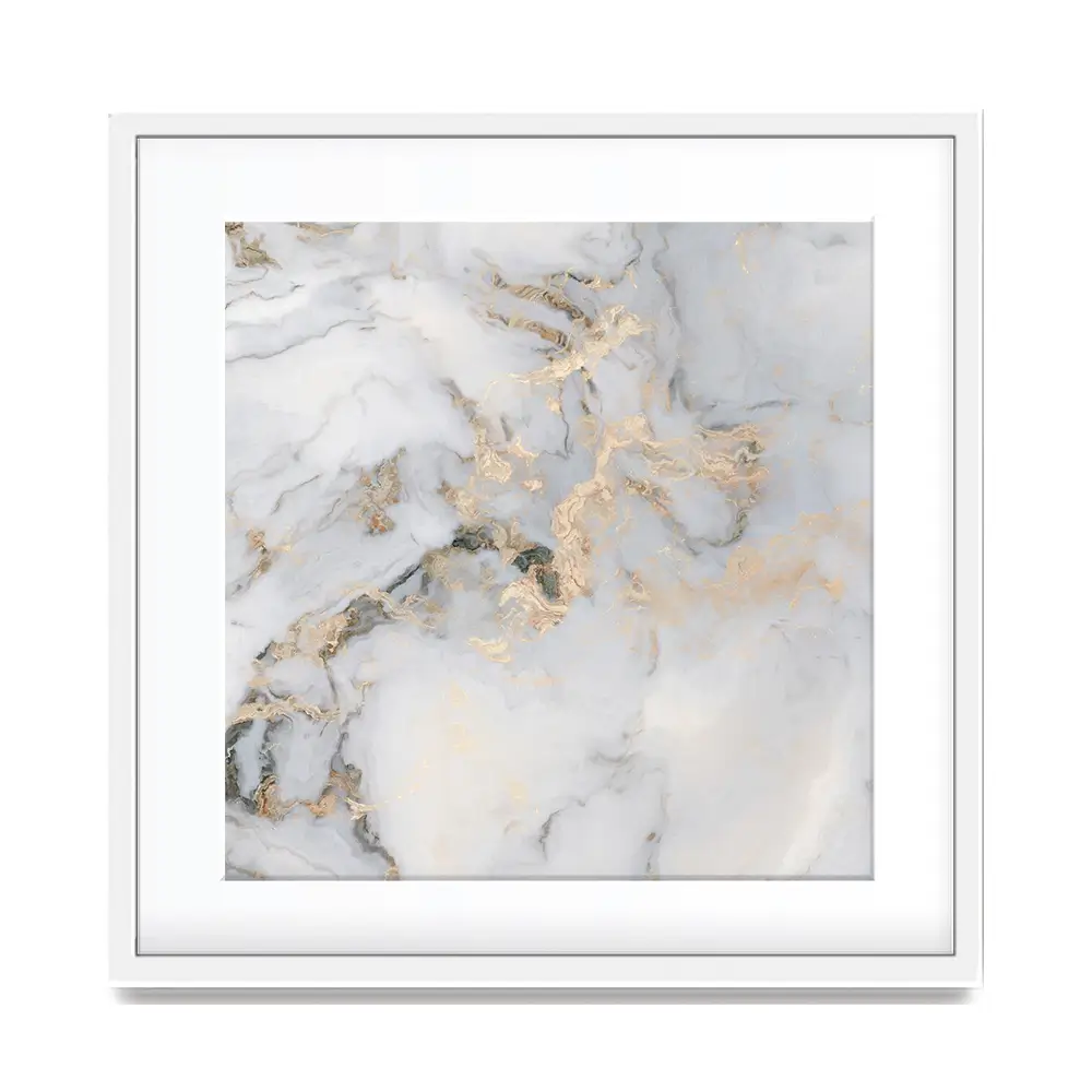 Marble Effect Square Framed Art Print Marble Effect Square Framed Art Print wall art product Art Print Shop