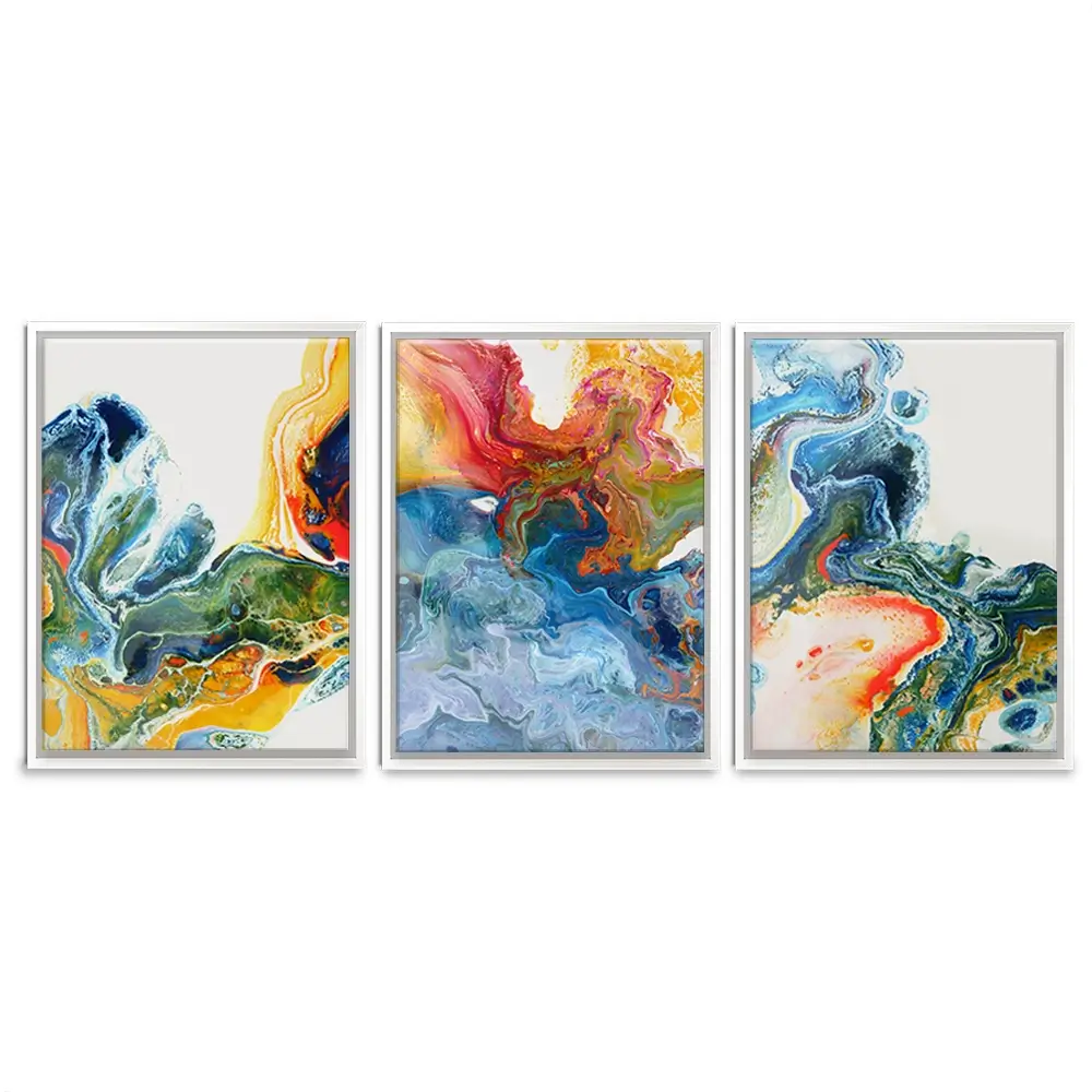 Marble Flow Trio Canvas Print Marble Flow Trio Canvas Print wall art product Rudchenko Liliia / Shutterstock