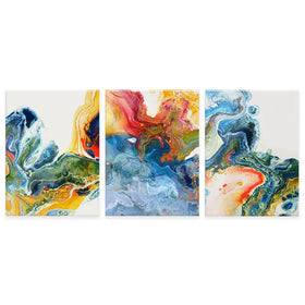 Marble Flow Trio Canvas Print Marble Flow Trio Canvas Print wall art product Rudchenko Liliia / Shutterstock