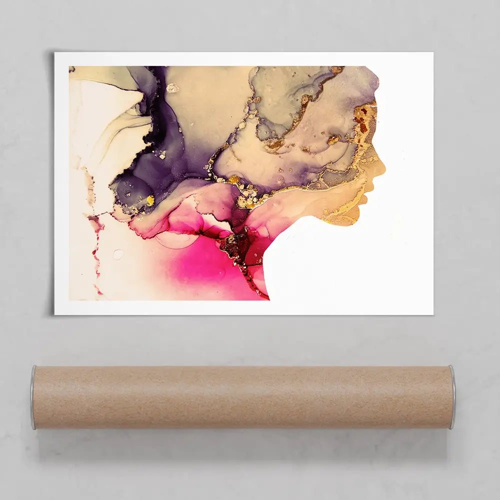 Marbled Face Art Print Marbled Face Art Print wall art product Art Print Shop