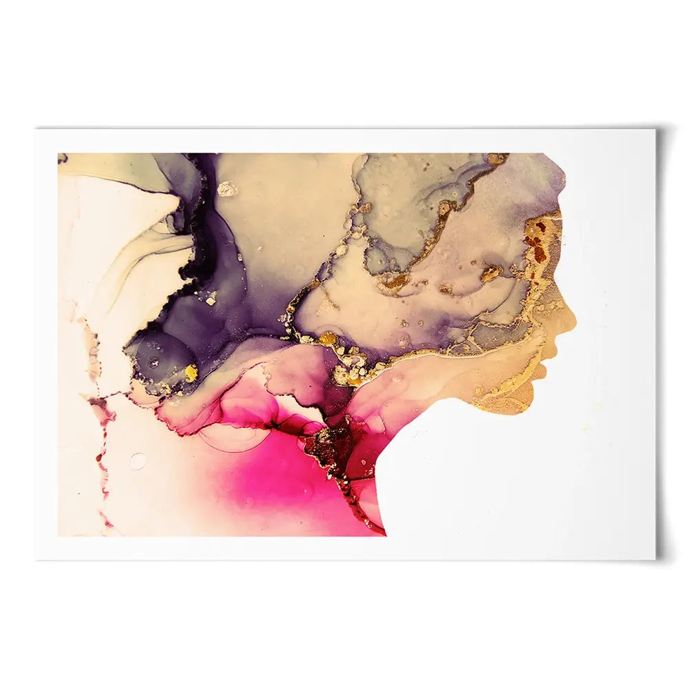 Marbled Face Art Print Marbled Face Art Print wall art product Art Print Shop