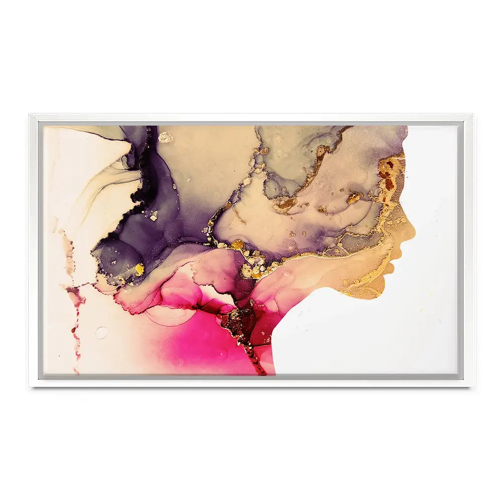 Marbled Face Canvas Print Marbled Face Canvas Print wall art product Art Print Shop