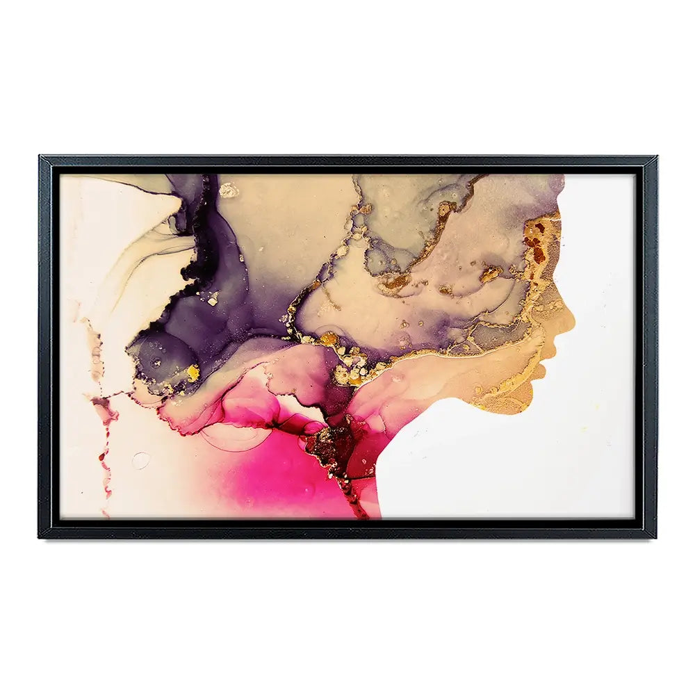 Marbled Face Canvas Print Marbled Face Canvas Print wall art product Art Print Shop