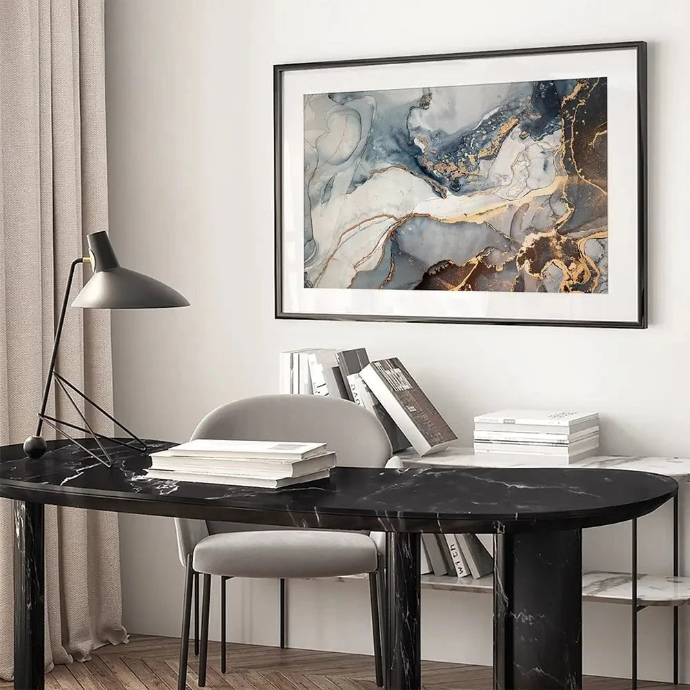 Marbled Framed Art Print Marbled Framed Art Print wall art product coldsun777 / Shutterstock