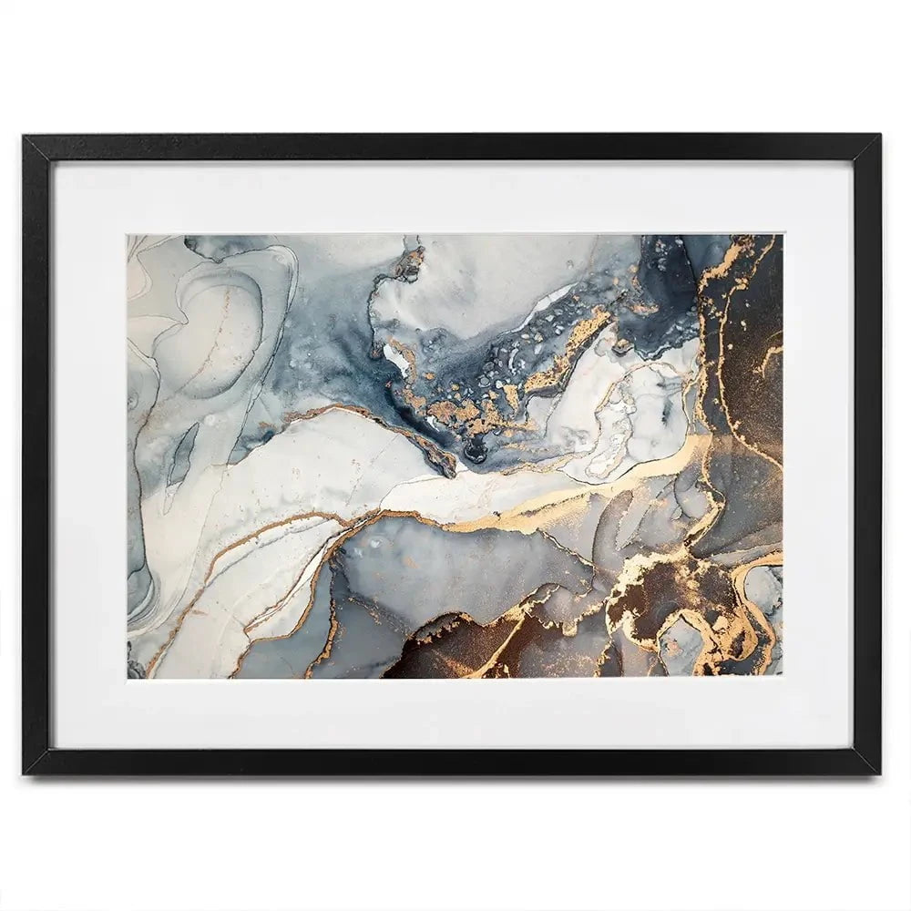 Marbled Framed Art Print Marbled Framed Art Print wall art product coldsun777 / Shutterstock