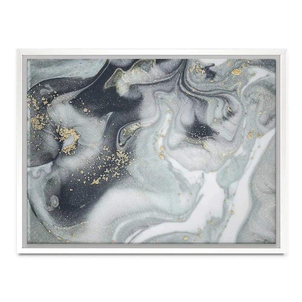 Marbled Grey Hues Canvas Print Marbled Grey Hues Canvas Print wall art product CARACOLLA / Shutterstock