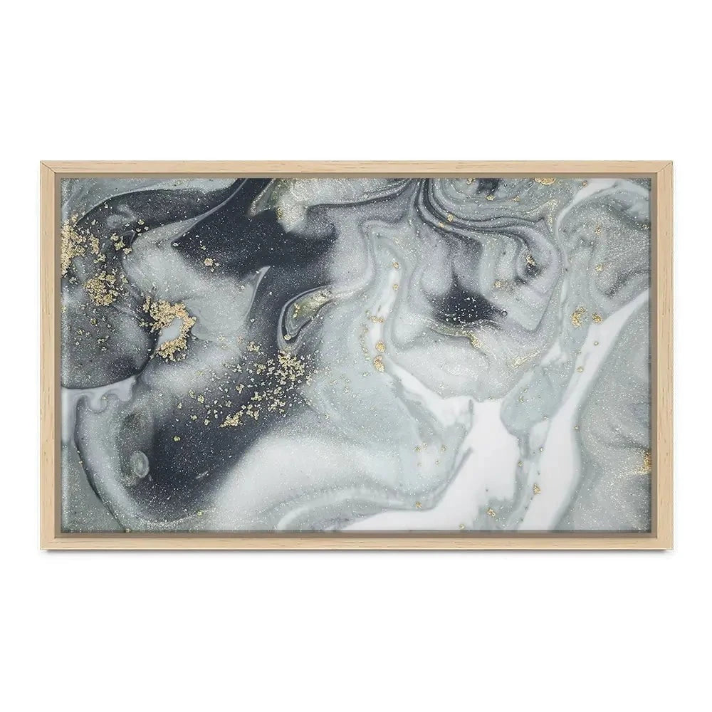 Marbled Grey Hues Canvas Print Marbled Grey Hues Canvas Print wall art product CARACOLLA / Shutterstock