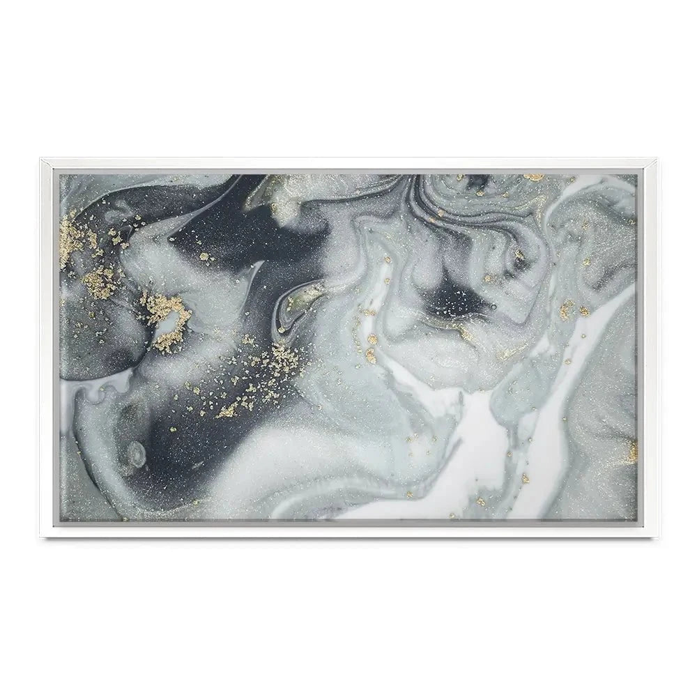 Marbled Grey Hues Canvas Print Marbled Grey Hues Canvas Print wall art product CARACOLLA / Shutterstock