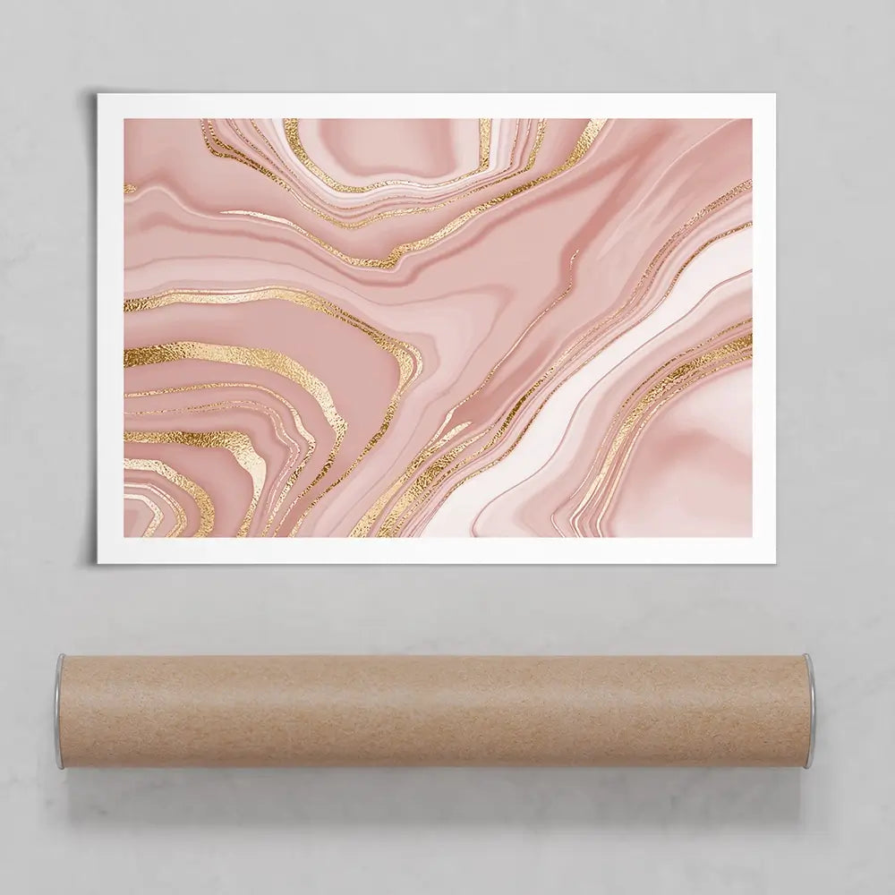 Marbled Rose Art Print Marbled Rose Art Print wall art product NikaMooni / Shutterstock