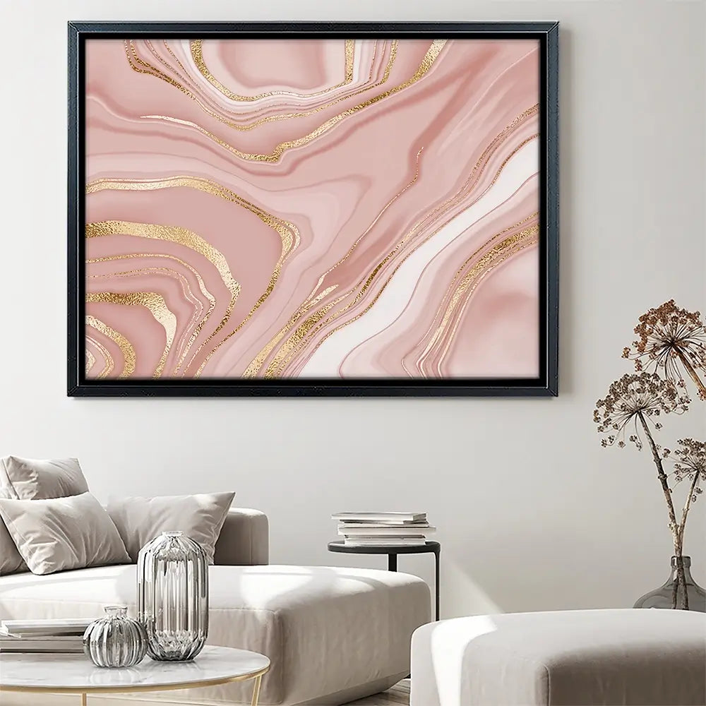 Marbled Rose Canvas Print Marbled Rose Canvas Print wall art product NikaMooni / Shutterstock