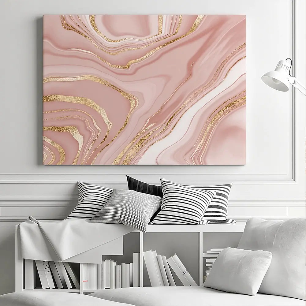Marbled Rose Canvas Print Marbled Rose Canvas Print wall art product NikaMooni / Shutterstock