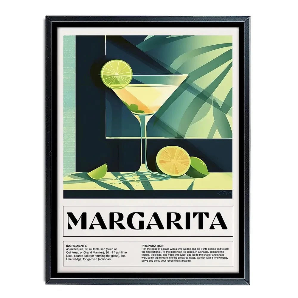 Margarita Recipe Canvas Print Margarita Recipe Canvas Print wall art product Art Print Shop