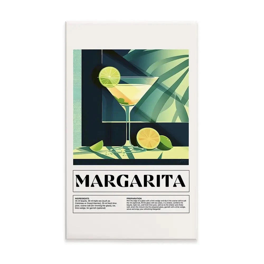 Margarita Recipe Canvas Print Margarita Recipe Canvas Print wall art product Art Print Shop
