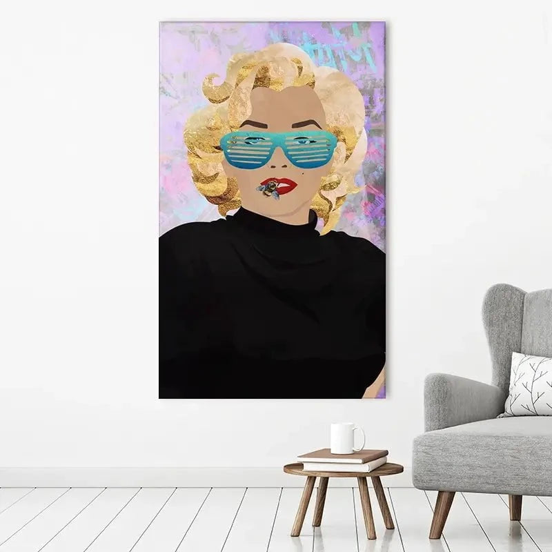 Marilyn Monroe Bee Canvas Print Marilyn Monroe Bee Canvas Print wall art product Sarah Manovski