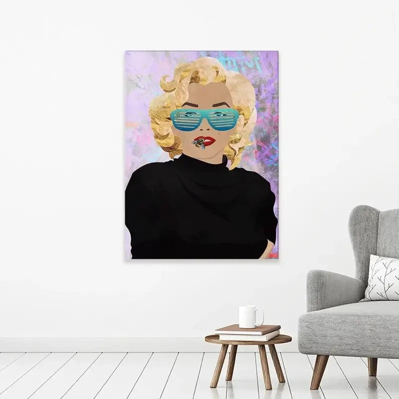 Marilyn Monroe Bee Canvas Print Marilyn Monroe Bee Canvas Print wall art product Sarah Manovski