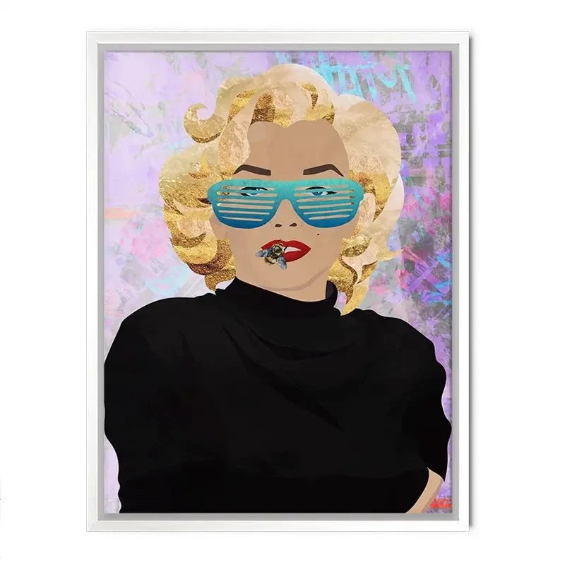 Marilyn Monroe Bee Canvas Print Marilyn Monroe Bee Canvas Print wall art product Sarah Manovski