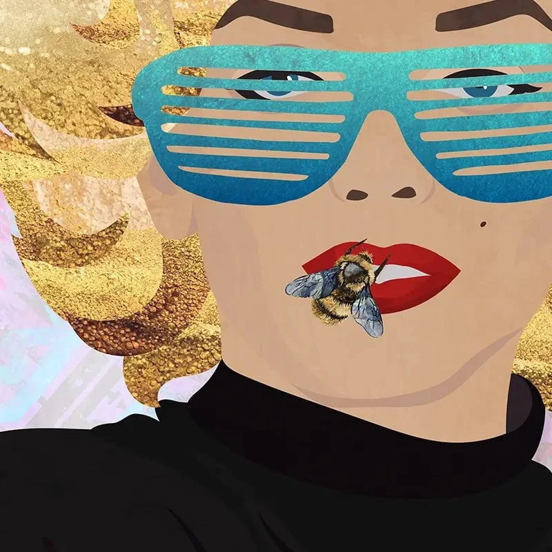 Marilyn Monroe Bee Framed Art Print Marilyn Monroe Bee Framed Art Print wall art product Sarah Manovski