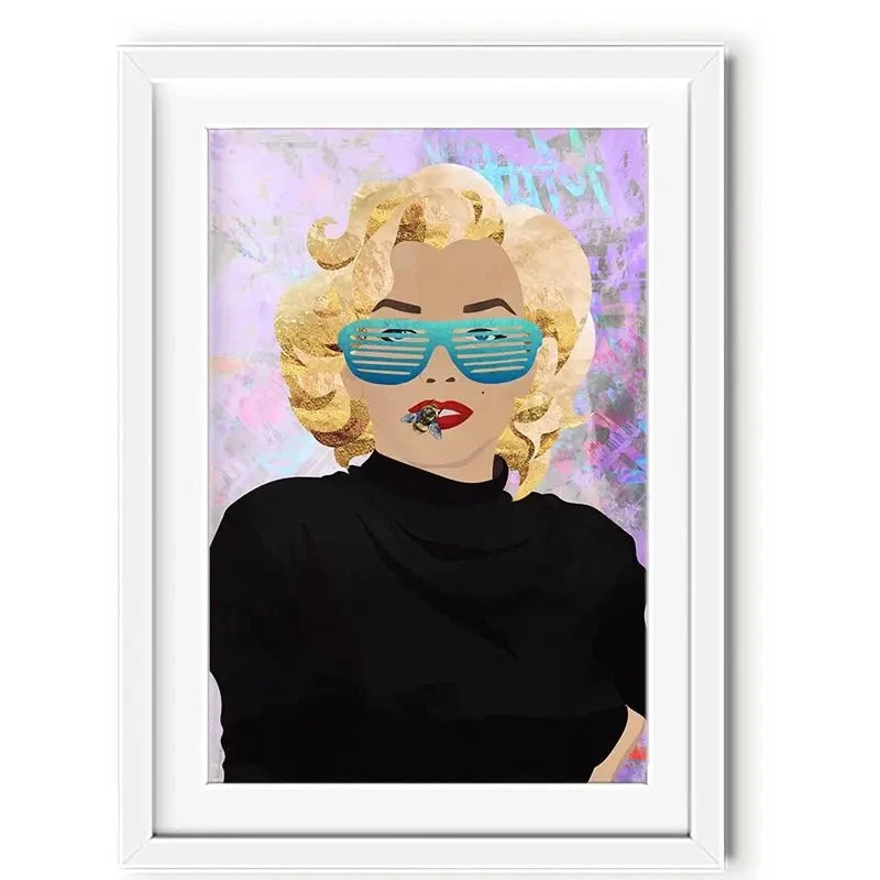 Marilyn Monroe Bee Framed Art Print Marilyn Monroe Bee Framed Art Print wall art product Sarah Manovski