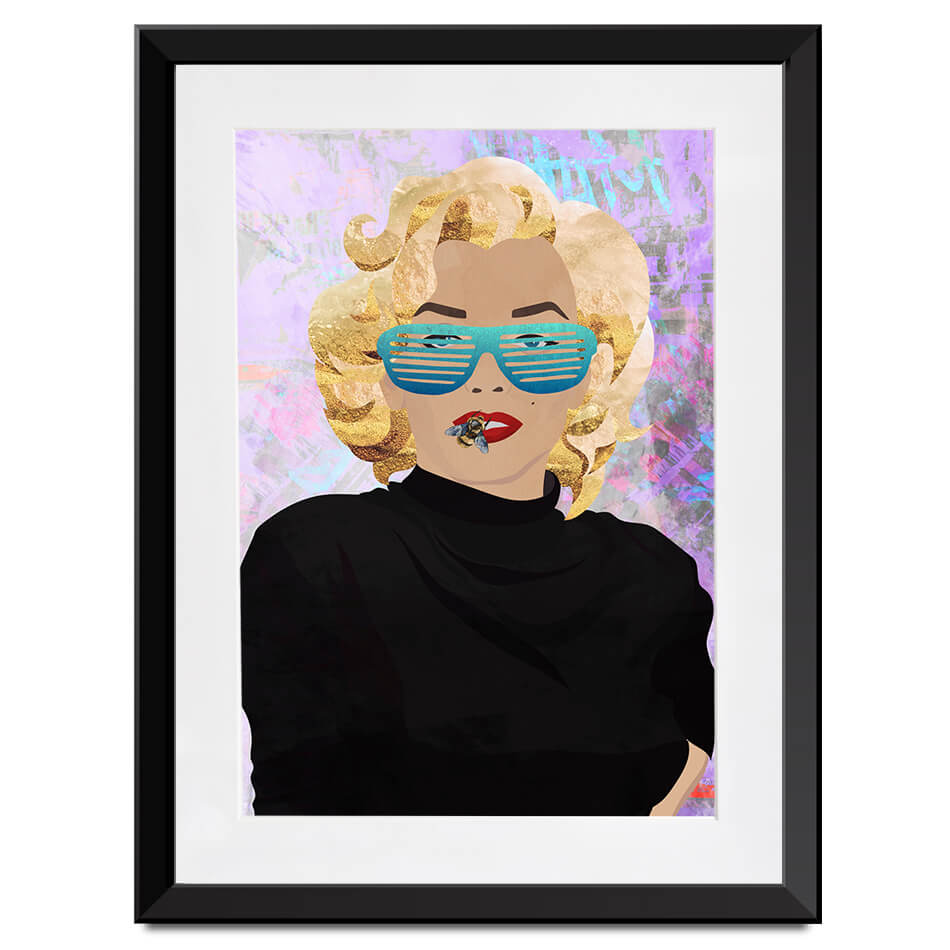 Marilyn Monroe Bee Framed Art Print Marilyn Monroe Bee Framed Art Print wall art product Sarah Manovski