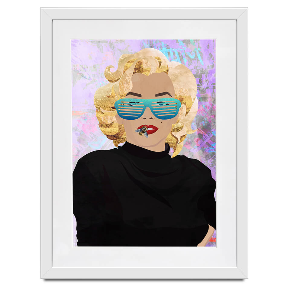 Marilyn Monroe Bee Framed Art Print Marilyn Monroe Bee Framed Art Print wall art product Sarah Manovski