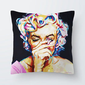 Marilyn Monroe It's All Make Believe Cushion Marilyn Monroe It's All Make Believe Cushion wall art product Juliet Stockton
