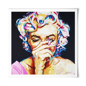 Marilyn Monroe It's All Make Believe Square Art Print Marilyn Monroe It's All Make Believe Square Art Print wall art product Juliet Stockton